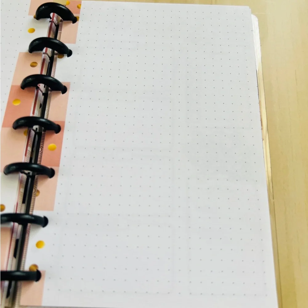 Happy planner mini size inserts Notes daily dotted